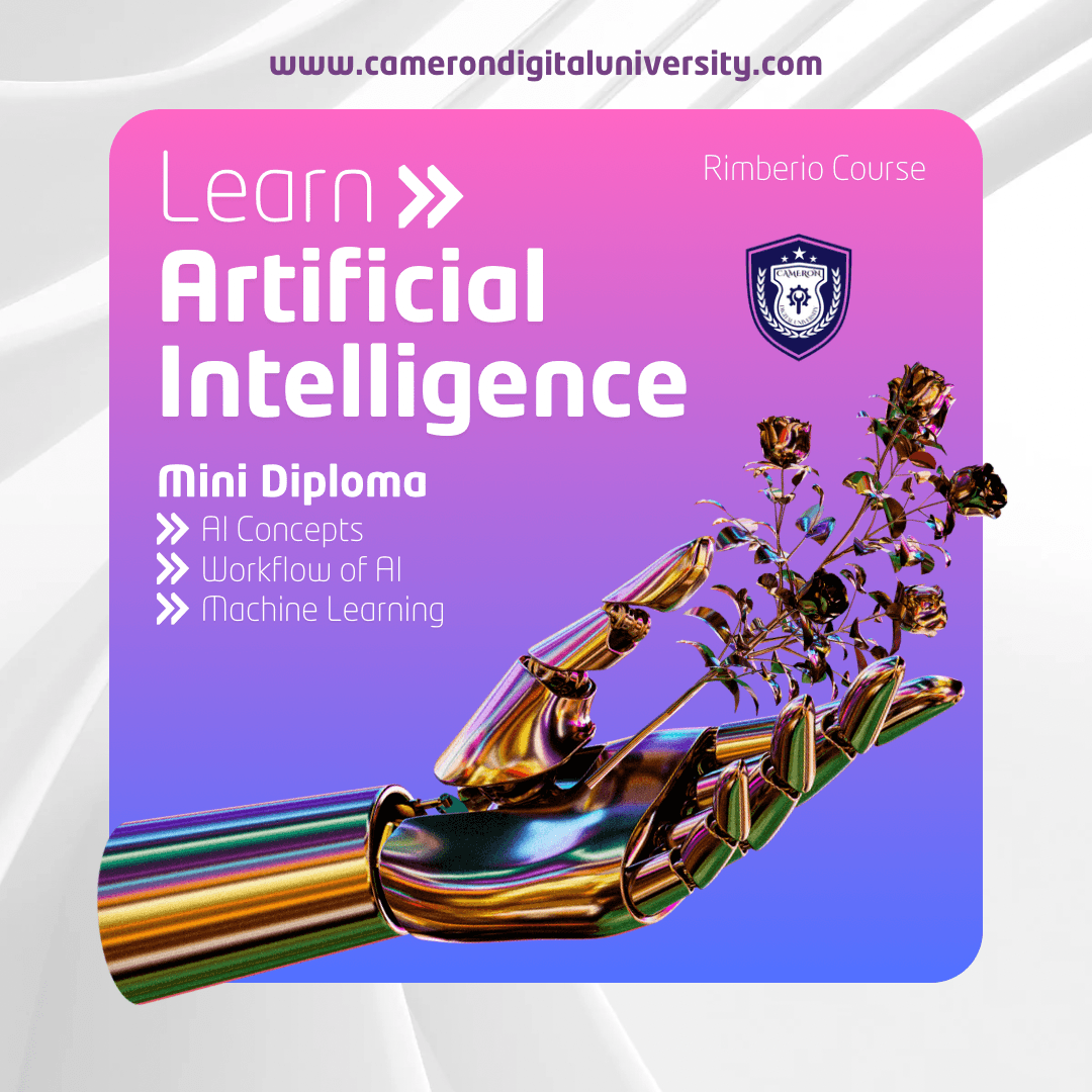 Pink Blue Artificial Intelligence Online Offline Course Instagram Post